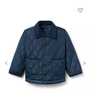 Janie and Jack Quilted Blue Puffer Jacket